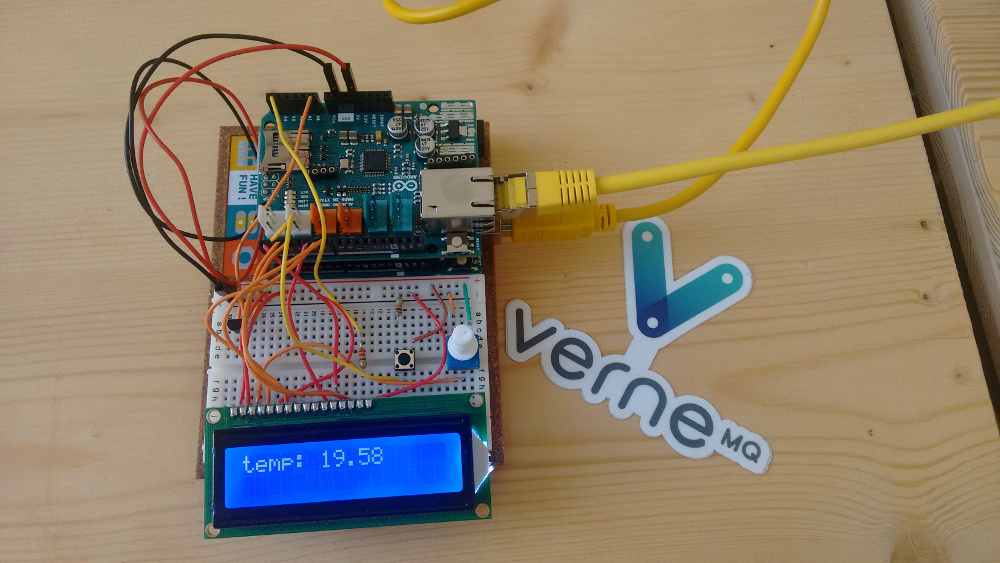 Arduino UNO + ethernet 2 shield + lcd display